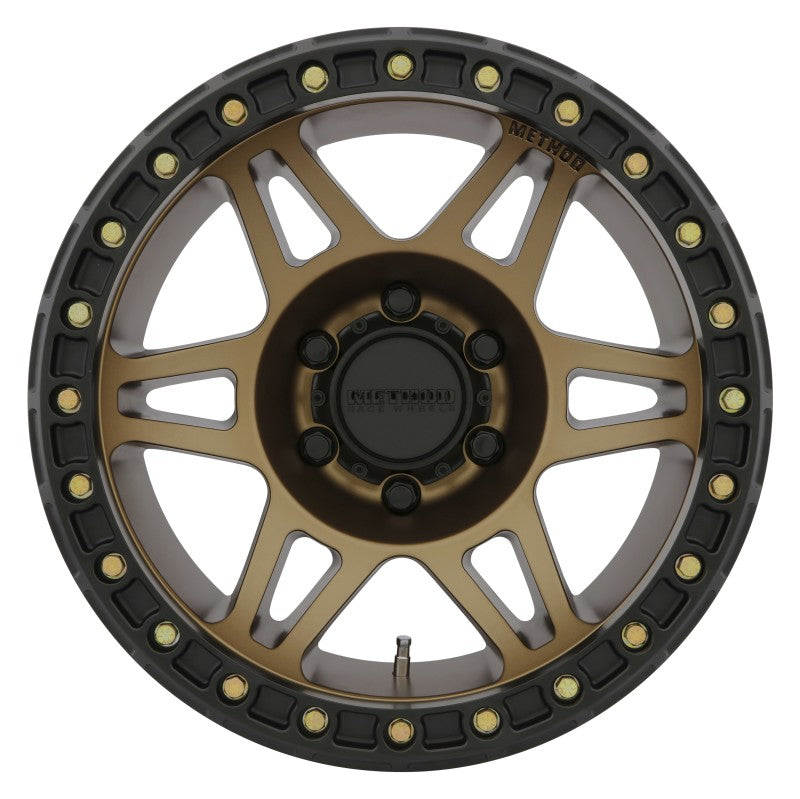 Method MR106 Beadlock 17x9 -44mm Offset 6x5.5 108mm CB Method Bronze w/BH-H24125 Wheel Method MR106 Beadlock 17x9 -44mm Offset 6x5.5 108mm CB Method Bronze w/BH-H24125 Wheel