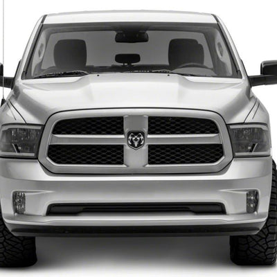 Raxiom 09-18 Dodge RAM 1500/2500/3500 Axial Series Headlights w/ LED Bar- Blk Housing (Clear Lens)