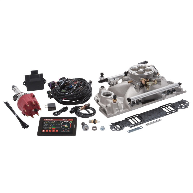 Edelbrock Pro Flo 4 EFI System Seq Port SBC 1986 & Earlier 625 Max HP 35lb/hr Satin Finish Edelbrock Pro Flo 4 EFI System Seq Port SBC 1986 & Earlier 625 Max HP 35lb/hr Satin Finish