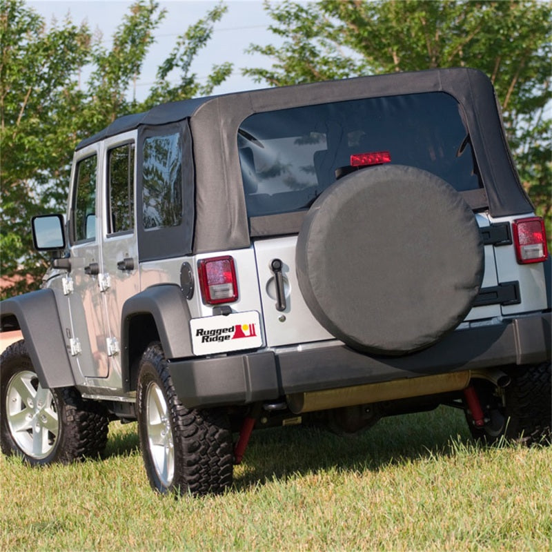 Rugged Ridge 35-36 Inch Tire Cover Black Diamond Rugged Ridge 35-36 Inch Tire Cover Black Diamond