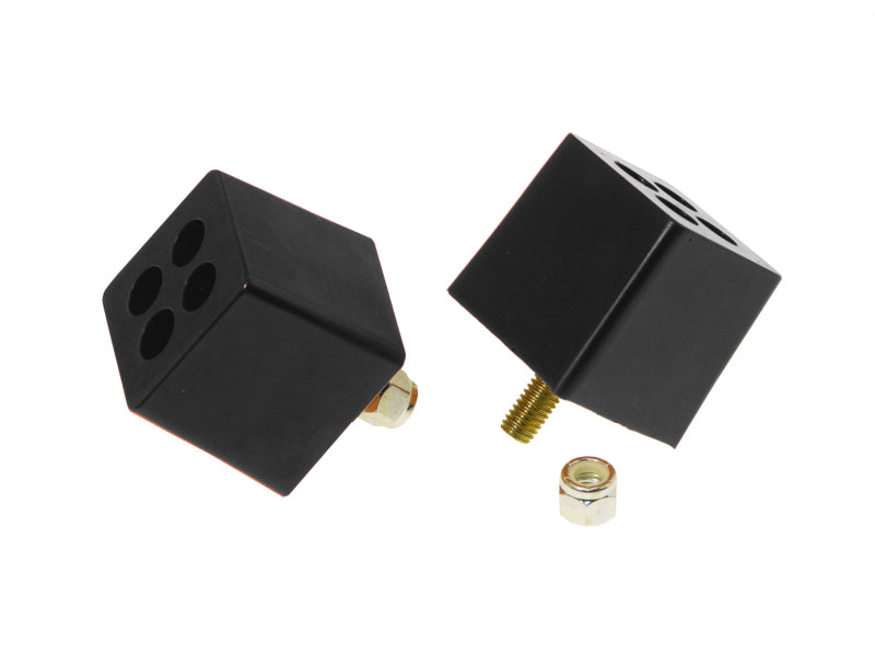 Prothane Universal Bump Stop 2X2X2 W 3/8in Stud - Black Prothane Universal Bump Stop 2X2X2 W 3/8in Stud - Black