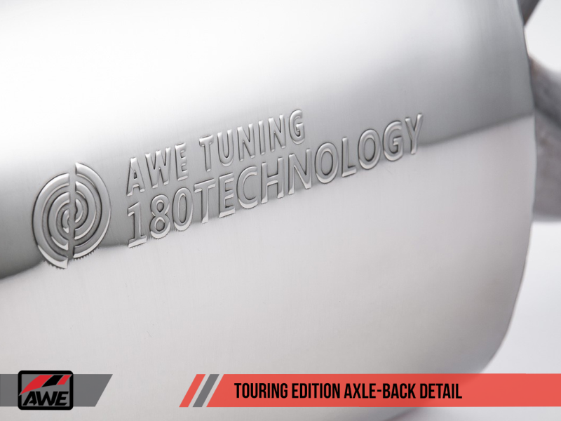 AWE Tuning BMW F3X N20/N26 328i/428i Touring Edition Exhaust Quad Outlet - 80mm Chrome Silver Tips AWE Tuning BMW F3X N20/N26 328i/428i Touring Edition Exhaust Quad Outlet - 80mm Chrome Silver Tips