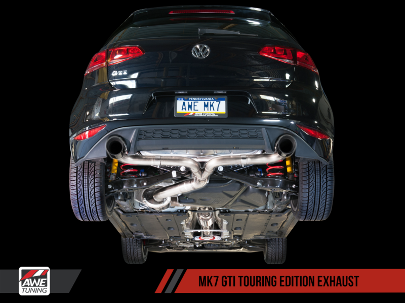AWE Tuning VW MK7 GTI Track Edition Exhaust - Chrome Silver Tips AWE Tuning VW MK7 GTI Track Edition Exhaust - Chrome Silver Tips