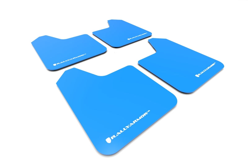 Rally Armor Universal Fit (No Hardware) Blue UR Mud Flap White Logo Rally Armor Universal Fit (No Hardware) Blue UR Mud Flap White Logo