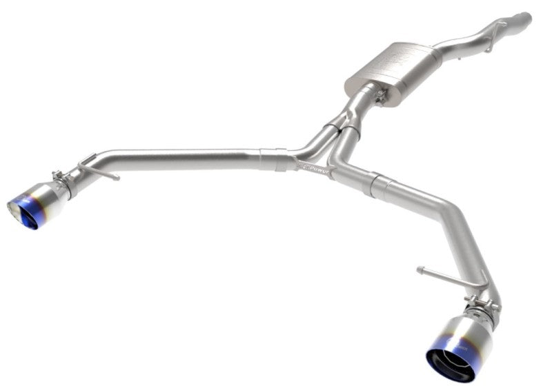 afe MACH Force-Xp 13-16 Audi Allroad L4 SS Axle-Back Exhaust w/ Blue Flame Tips afe MACH Force-Xp 13-16 Audi Allroad L4 SS Axle-Back Exhaust w/ Blue Flame Tips