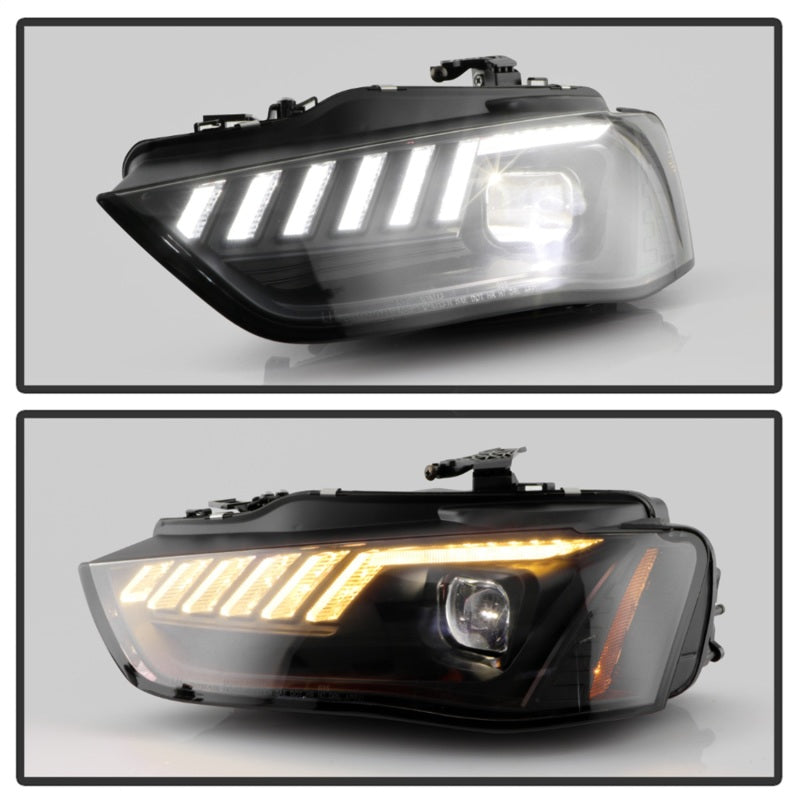 Spyder 13-16 Audi A4/S4 Halogen Model Only High-Power LED Headlights - Black PRO-YD-AA413HALAP-BK Spyder 13-16 Audi A4/S4 Halogen Model Only High-Power LED Headlights - Black PRO-YD-AA413HALAP-BK