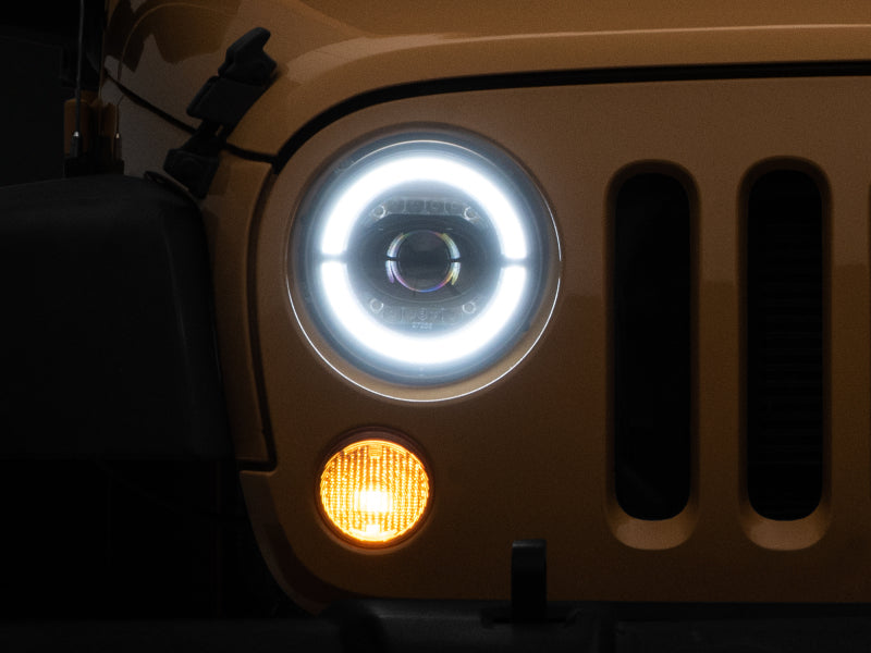 Raxiom 07-18 Jeep Wrangler JK Axial Series LED Headlights- Black Housing (Clear Lens) Raxiom 07-18 Jeep Wrangler JK Axial Series LED Headlights- Black Housing (Clear Lens)
