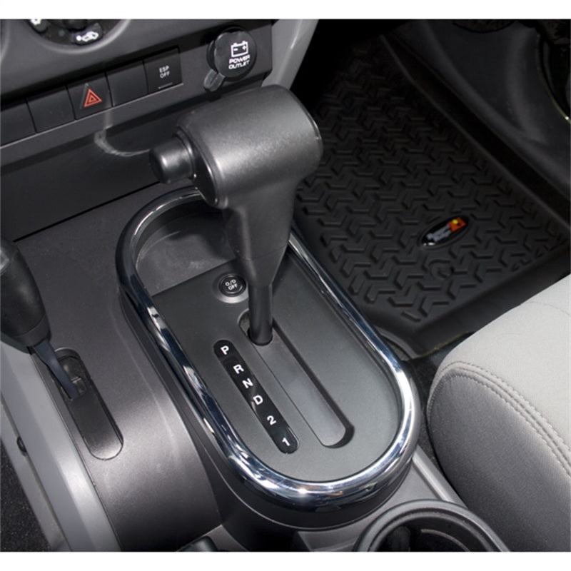 Rugged Ridge 07-10 Jeep Wrangler JK Chrome Automatic Transmission Shifter Trim Rugged Ridge 07-10 Jeep Wrangler JK Chrome Automatic Transmission Shifter Trim