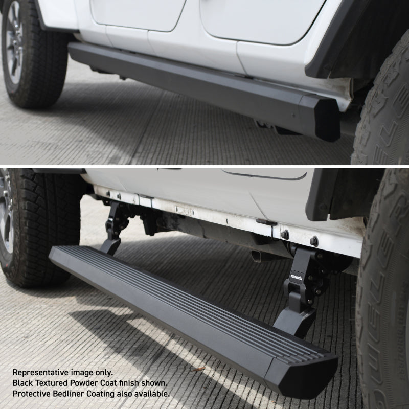 RealTruck 20-24 Jeep Gladiator CC 4dr VoltStep Electric Running Board Kit - Bedliner Coating RealTruck 20-24 Jeep Gladiator CC 4dr VoltStep Electric Running Board Kit - Bedliner Coating