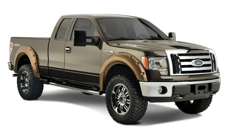 Bushwacker 09-14 Ford F-150 Styleside Max Pocket Style Flares 4pc 67.0/78.8/97.4in Bed - Black Bushwacker 09-14 Ford F-150 Styleside Max Pocket Style Flares 4pc 67.0/78.8/97.4in Bed - Black