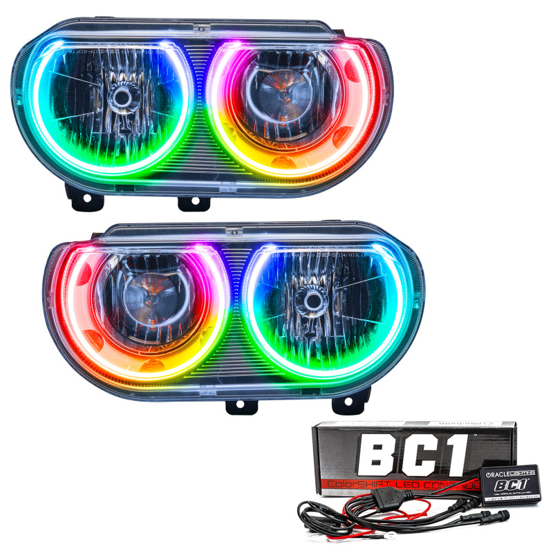 Oracle 08-14 Dodge Challenger SMD HL (Non-HID) - ColorSHIFT w/ BC1 Controller SEE WARRANTY Oracle 08-14 Dodge Challenger SMD HL (Non-HID) - ColorSHIFT w/ BC1 Controller SEE WARRANTY
