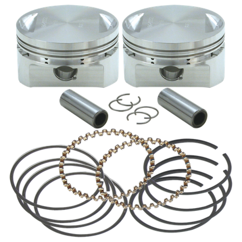 S&S Cycle 84-99 BT 3-1/2in Standard Bore Forged Stroker Piston Kit S&S Cycle 84-99 BT 3-1/2in Standard Bore Forged Stroker Piston Kit