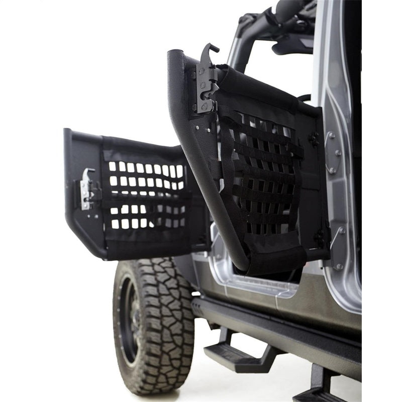 Rampage 2007-2018 Jeep Wrangler(JK) 2-Door Tube Doors With Netting - Black Rampage 2007-2018 Jeep Wrangler(JK) 2-Door Tube Doors With Netting - Black