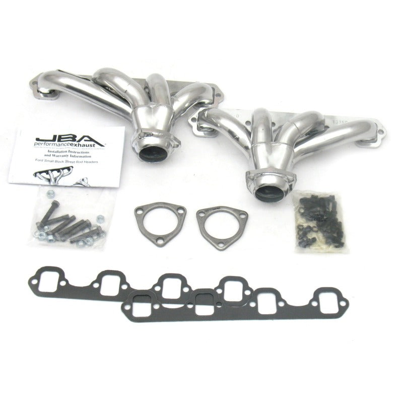 JBA Ford 260-351W SBF 1-5/8in Primary Silver Ctd Tight Tuck Header JBA Ford 260-351W SBF 1-5/8in Primary Silver Ctd Tight Tuck Header