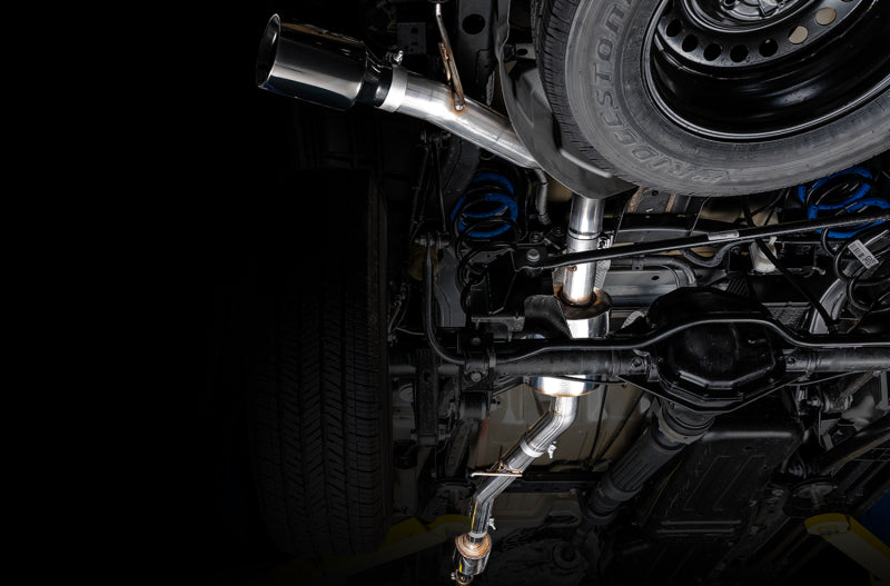 AWE Tuning 20-21 Jeep Gladiator JT 3.6L Tread Edition Cat-Back Single Side Exhaust - Diamond Blk Ti AWE Tuning 20-21 Jeep Gladiator JT 3.6L Tread Edition Cat-Back Single Side Exhaust - Diamond Blk Ti