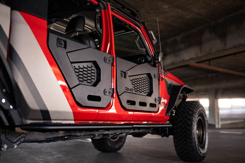 DV8 Offroad 18-22 Jeep Wrangler JL/JT Spec Series Half Doors - Rear Set DV8 Offroad 18-22 Jeep Wrangler JL/JT Spec Series Half Doors - Rear Set