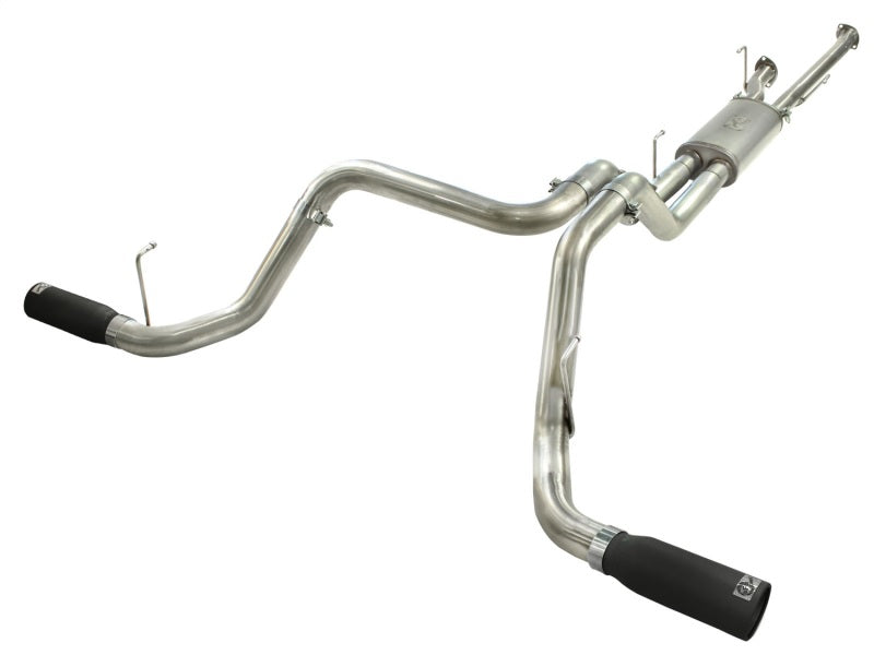 aFe MACHForce XP 2-1/2in to 3in 409 SS Cat-Back Exhaust w/ Black Tips 10-17 Toyota Tundra V8 5.7L aFe MACHForce XP 2-1/2in to 3in 409 SS Cat-Back Exhaust w/ Black Tips 10-17 Toyota Tundra V8 5.7L