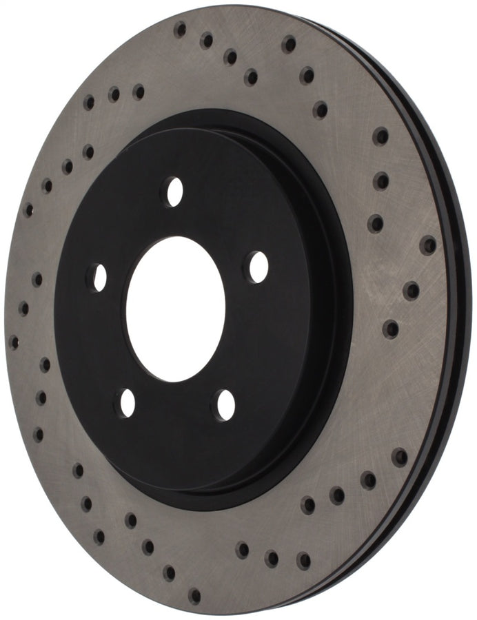 StopTech 05-10 Ford Mustang V6/4.0L / GT V8/4.6L Cross Drilled Left Rear Rotor StopTech 05-10 Ford Mustang V6/4.0L / GT V8/4.6L Cross Drilled Left Rear Rotor