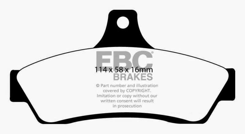 EBC 03-04 Pontiac GTO 5.7 (Solid Rear Rotors) Yellowstuff Rear Brake Pads EBC 03-04 Pontiac GTO 5.7 (Solid Rear Rotors) Yellowstuff Rear Brake Pads
