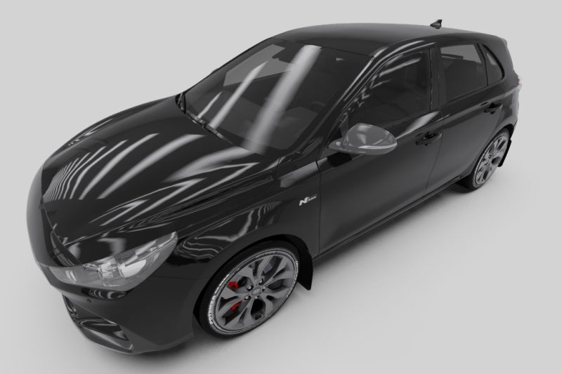 Rally Armor 19-21 Hyundai Elantra GT N Line/i30 Black UR Mud Flap w/Grey Logo Rally Armor 19-21 Hyundai Elantra GT N Line/i30 Black UR Mud Flap w/Grey Logo