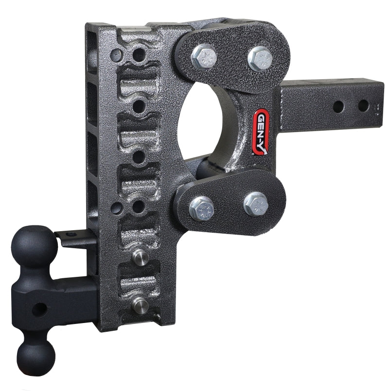 Gen-Y The Boss Torsion-Flex 2.5in Shank 10in Drop 10K Hitch w/GH-031 Dual-Ball/GH-032 Pintle Lock Gen-Y The Boss Torsion-Flex 2.5in Shank 10in Drop 10K Hitch w/GH-031 Dual-Ball/GH-032 Pintle Lock