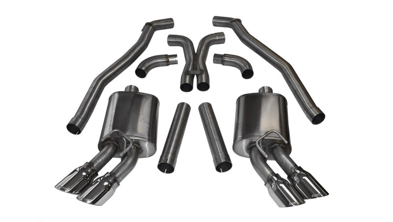 Corsa 2012-2015 Chevrolet Camaro Coupe ZL1 6.2L V8 Polished Sport Cat-Back + XO Exhaust Corsa 2012-2015 Chevrolet Camaro Coupe ZL1 6.2L V8 Polished Sport Cat-Back + XO Exhaust