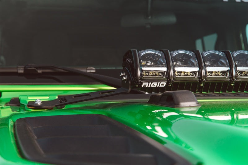 Rigid Industries 2018 Jeep JL - Hood Mount Kit - Mounts 20in Adapt Series Rigid Industries 2018 Jeep JL - Hood Mount Kit - Mounts 20in Adapt Series