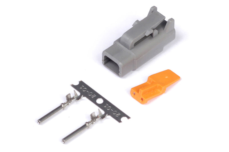 Haltech Male Deutsch DTM-2 Connector 7.5 Amp Plug & Pins Haltech Male Deutsch DTM-2 Connector 7.5 Amp Plug & Pins