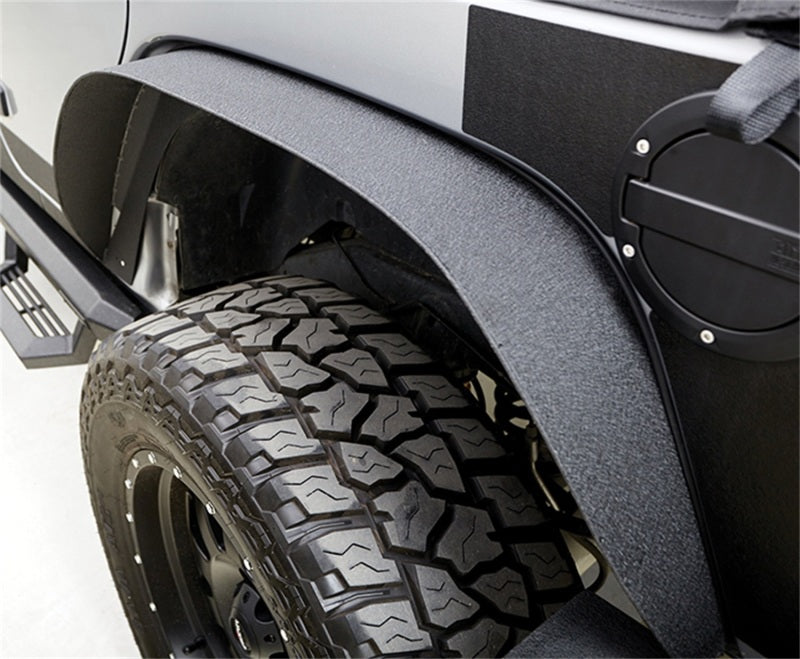 Rampage 2007-2018 Jeep Wrangler(JK) Steel Fender Flares - Slim - Black Rampage 2007-2018 Jeep Wrangler(JK) Steel Fender Flares - Slim - Black