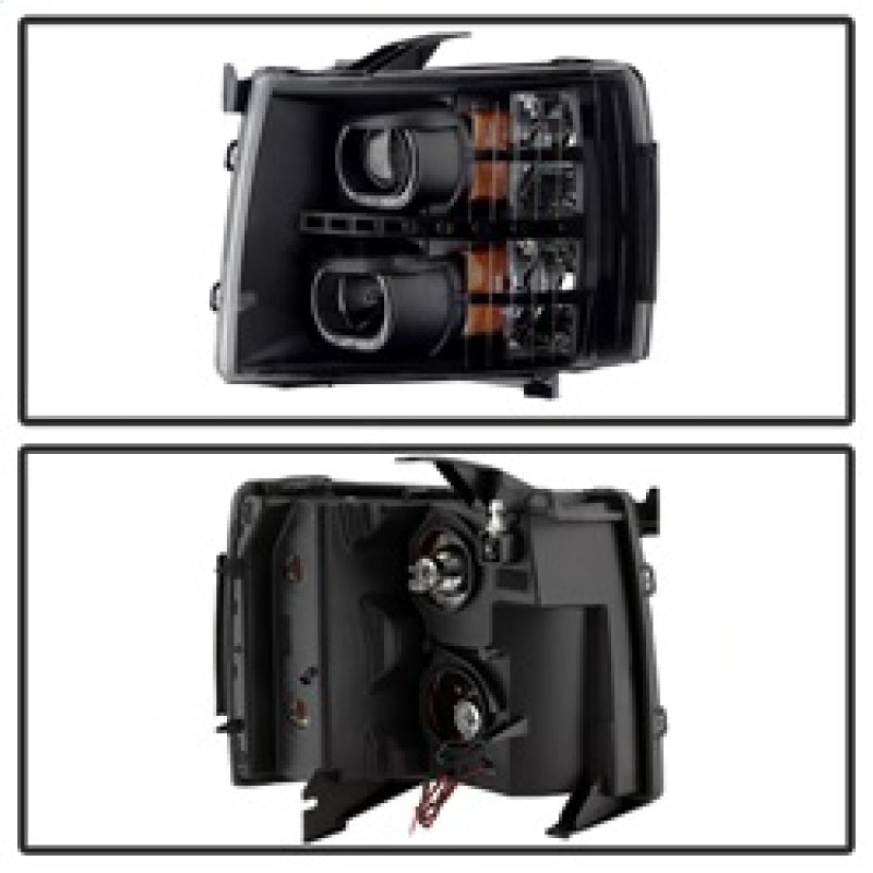 xTune Chevy Silverado 1500/2500/3500 07-13 LED Halo Projector Headlights Black PRO-JH-CSIL07-CFB-BK xTune Chevy Silverado 1500/2500/3500 07-13 LED Halo Projector Headlights Black PRO-JH-CSIL07-CFB-BK