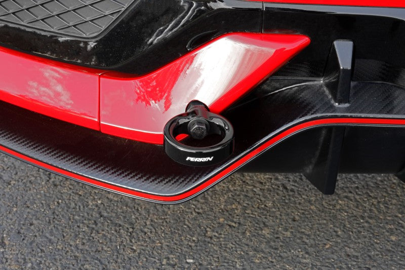Perrin 10th Gen Civic SI/Type-R/Hatchback Tow Hook Kit (Rear) - Glossy Black Perrin 10th Gen Civic SI/Type-R/Hatchback Tow Hook Kit (Rear) - Glossy Black