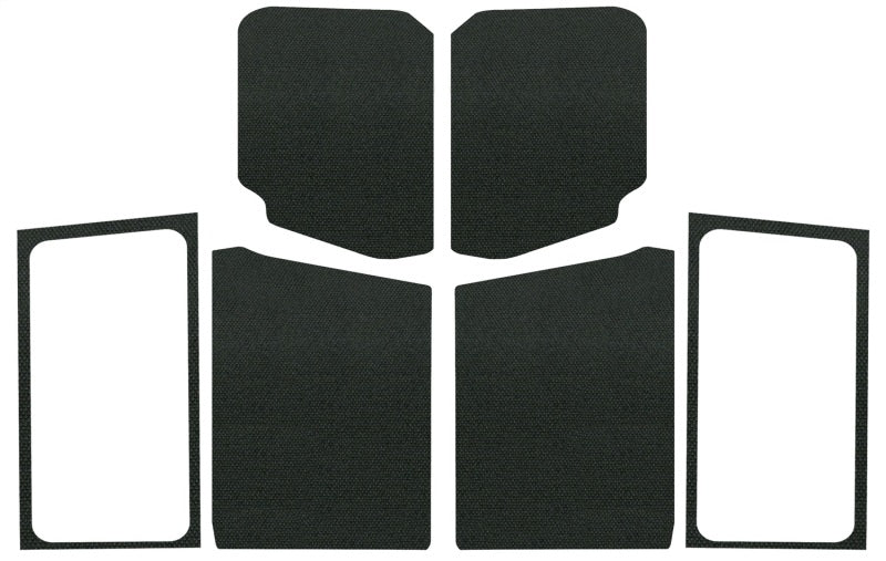 DEI 18-23 Jeep Wrangler JL 2-Door Boom Mat Complete Headliner Kit - 7 Piece - Black DEI 18-23 Jeep Wrangler JL 2-Door Boom Mat Complete Headliner Kit - 7 Piece - Black