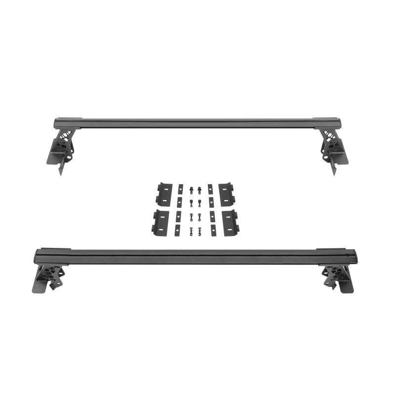 Go Rhino 20-22 Jeep Gladiator JT/16-22 Toy. Tacoma/05-21 Nssn Frontier XRS Cross Bars Kit - Tex. Blk Go Rhino 20-22 Jeep Gladiator JT/16-22 Toy. Tacoma/05-21 Nssn Frontier XRS Cross Bars Kit - Tex. Blk
