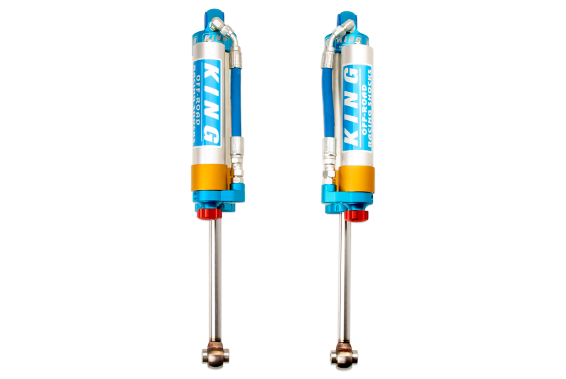 King Shocks 2005+ Nissan Frontier Rear 2.5 Dia Piggy Hose Reservoir Shock w/Adjuster (Pair) King Shocks 2005+ Nissan Frontier Rear 2.5 Dia Piggy Hose Reservoir Shock w/Adjuster (Pair)
