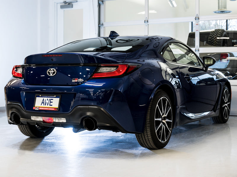 AWE Subaru BRZ/ Toyota GR86/ Toyota 86 Touring Edition Cat-Back Exhaust- Diamond Black Tips AWE Subaru BRZ/ Toyota GR86/ Toyota 86 Touring Edition Cat-Back Exhaust- Diamond Black Tips