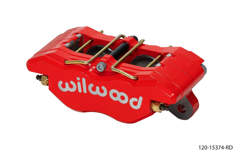 Wilwood Caliper - Off-Road Dynapro Narrow 5.25in Mount - 1.75/1.75in Pistons .38in Disc - Red Wilwood Caliper - Off-Road Dynapro Narrow 5.25in Mount - 1.75/1.75in Pistons .38in Disc - Red