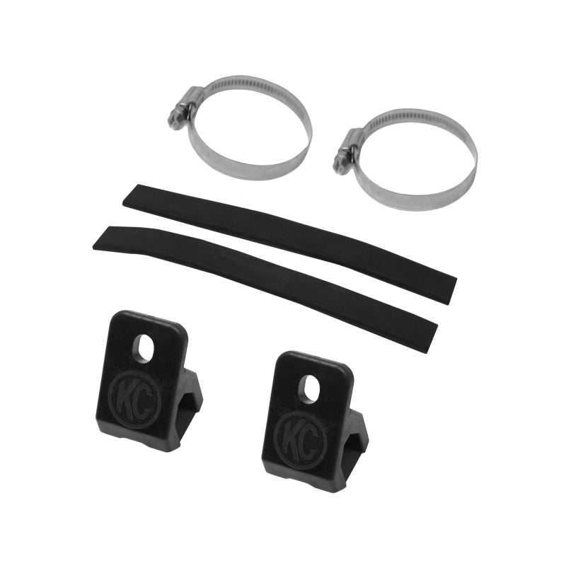 KC HiLiTES Universal 40 Deg. A-Pillar Tube Clamp Light Mount (1.5-2in. Diameter Bars) - Pair KC HiLiTES Universal 40 Deg. A-Pillar Tube Clamp Light Mount (1.5-2in. Diameter Bars) - Pair