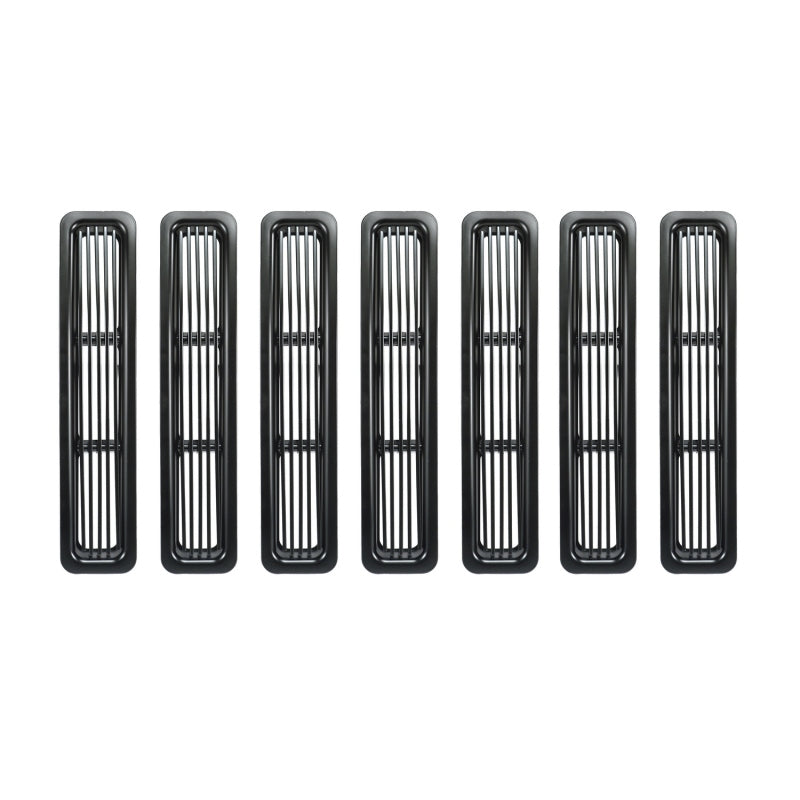 Rugged Ridge Billet Grille Inserts Black 97-06 Jeep Wrangler Rugged Ridge Billet Grille Inserts Black 97-06 Jeep Wrangler