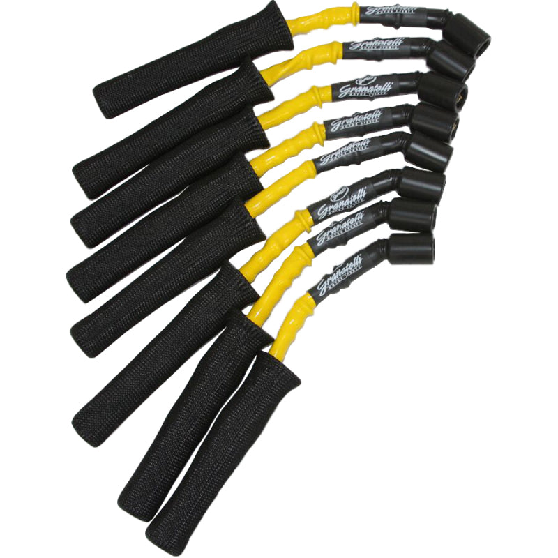 Granatelli 99-23 GM Truck V8 Perf Coil-Near-Plug Wire Conn Kit w/9in Lead/Yellow Jacket/Blk Sleeve Granatelli 99-23 GM Truck V8 Perf Coil-Near-Plug Wire Conn Kit w/9in Lead/Yellow Jacket/Blk Sleeve