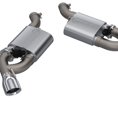 QTP 16-18 Chevrolet Camaro SS 6.2L 304SS Screamer Axle Back Exhaust w/4.5in Dual Tips