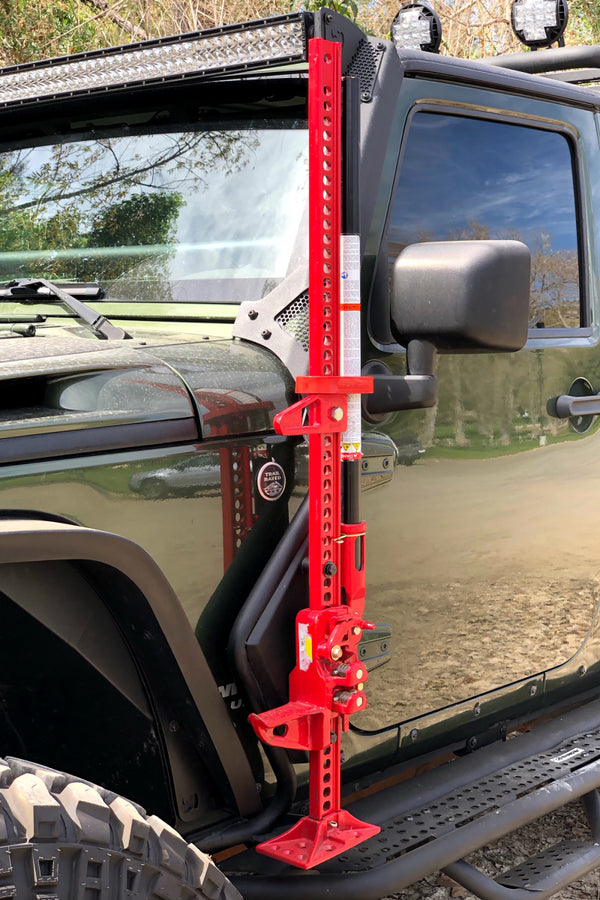 Go Rhino 07-18 Jeep Wrangler JK/JKU Exterior Jack Mount Go Rhino 07-18 Jeep Wrangler JK/JKU Exterior Jack Mount
