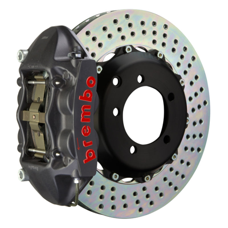 Brembo 99-05 S2000 Rear GTS BBK 4 Piston Cast 328x28 2pc Rotor Drilled-Black HA Brembo 99-05 S2000 Rear GTS BBK 4 Piston Cast 328x28 2pc Rotor Drilled-Black HA