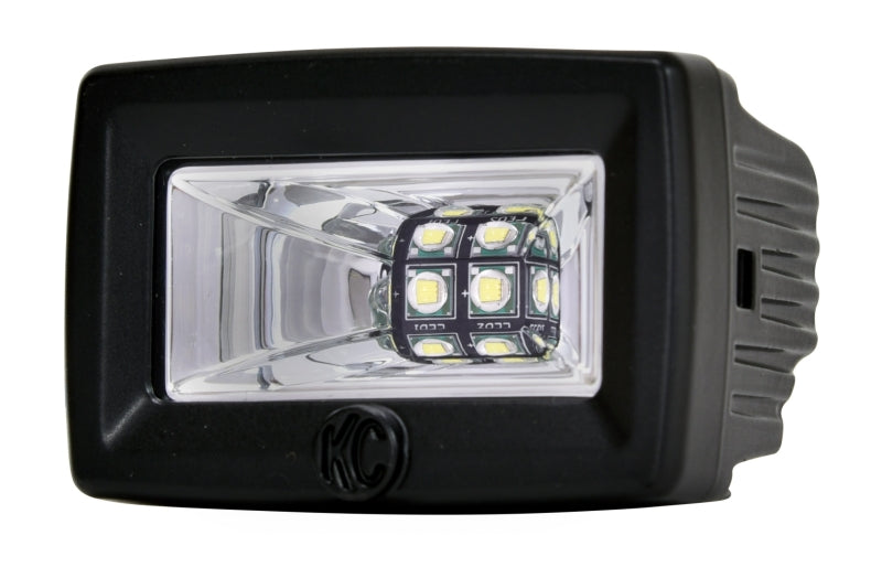 KC HiLiTES C-Series 2in. C2 LED Light 20w Area Flood Beam (Single) - Black KC HiLiTES C-Series 2in. C2 LED Light 20w Area Flood Beam (Single) - Black