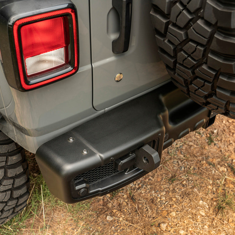 Rugged Ridge Spartacus Rear Bumper Black 18-20 Jeep Wrangler JL Rugged Ridge Spartacus Rear Bumper Black 18-20 Jeep Wrangler JL