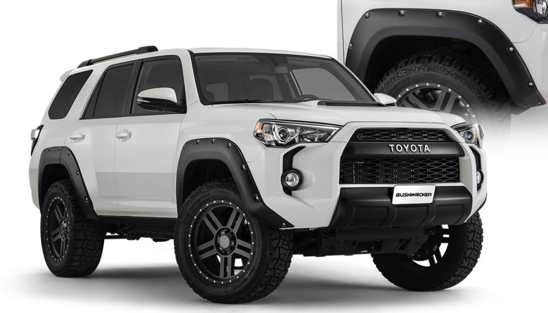 Bushwacker 14-18 Toyota 4Runner Pocket Style Flares 4pc Excludes Limited - Black Bushwacker 14-18 Toyota 4Runner Pocket Style Flares 4pc Excludes Limited - Black