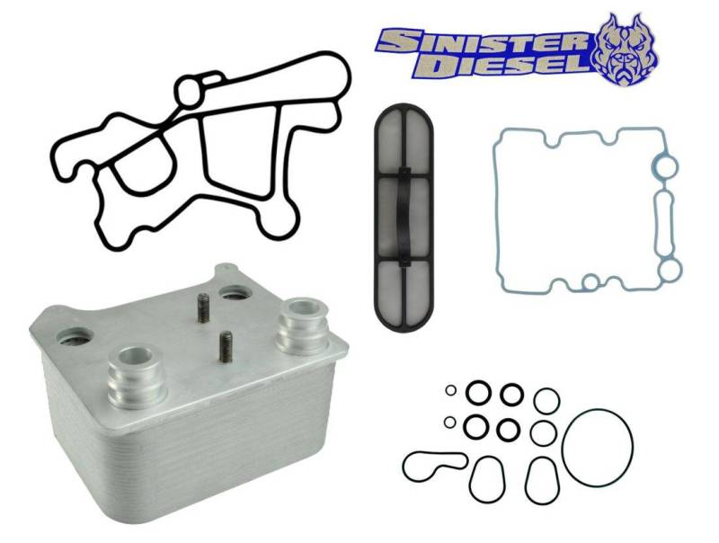 Sinister Diesel 03-07 Ford Powerstroke 6.0L Oil Cooler Kit (Includes Gaskets & O-Rings) Sinister Diesel 03-07 Ford Powerstroke 6.0L Oil Cooler Kit (Includes Gaskets & O-Rings)