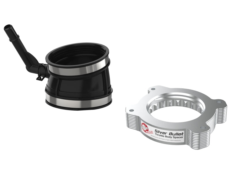 aFe 2020 Vette C8 Silver Bullet Aluminum Throttle Body Spacer Works w/ Factory Intake Only - Silver aFe 2020 Vette C8 Silver Bullet Aluminum Throttle Body Spacer Works w/ Factory Intake Only - Silver