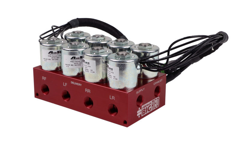 Ridetech RidePro E5 Air Ride Control System 5 Gal Dual Compressor High Flow Big Red 3/8in Valves Ridetech RidePro E5 Air Ride Control System 5 Gal Dual Compressor High Flow Big Red 3/8in Valves