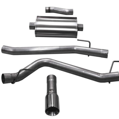 Corsa 2020-2025 Jeep Gladiator JT 3.6L Single Side Exit Cat-Back Exhaust w/ Single 4in Polished Tip