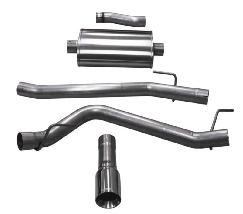 Corsa 2020-2025 Jeep Gladiator JT 3.6L Single Side Exit Cat-Back Exhaust w/ Single 4in Polished Tip Corsa 2020-2025 Jeep Gladiator JT 3.6L Single Side Exit Cat-Back Exhaust w/ Single 4in Polished Tip